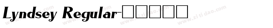 Lyndsey Regular字体转换
